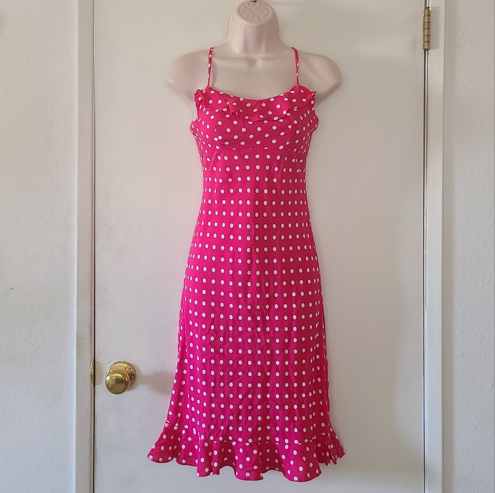Pink Polka Dot Dress